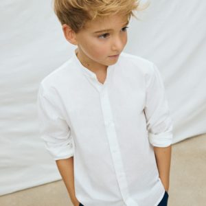 Camicia m/l collo coreano