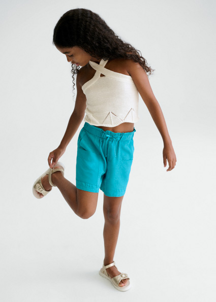 Pantalone corto tasche