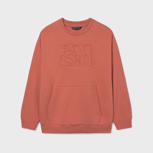 Pullover embossed