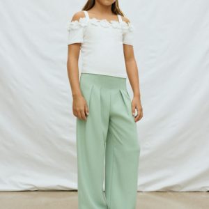 Pantalone lungo crepe