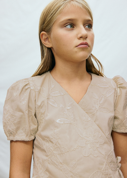 Completo pantalone lungo ricamo - immagine 3