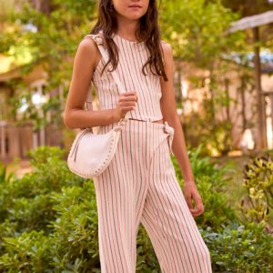 Completo pantalone lungo righe