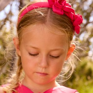 Cerchietto crepe fiori