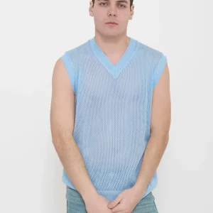 Gilet victor cool traforato scollo a V 100% cotone Made in Italy