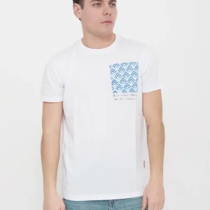 T-shirt victor cool stampa tasca 100% cotone Made in Italy