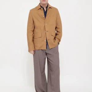 Giacca con colletto 100% lino victor cool