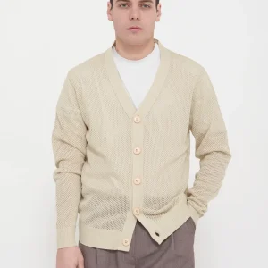 Cardigan traforato victor cool 100% cotone