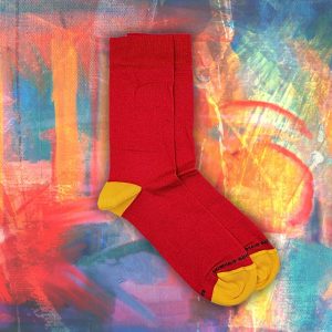 Calzini metà polpaccio in Bambù – Rosso