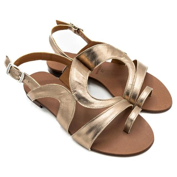 Sandalo donna laminato rame Dark - immagine 8