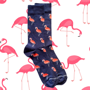 Calzini metà polpaccio in Bambù – Fenicotteri
