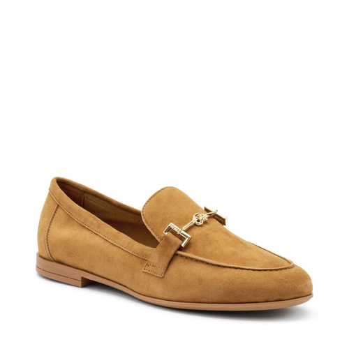 FRAU MOCASSINO PELLE SCAMOSCIATA CUOIO