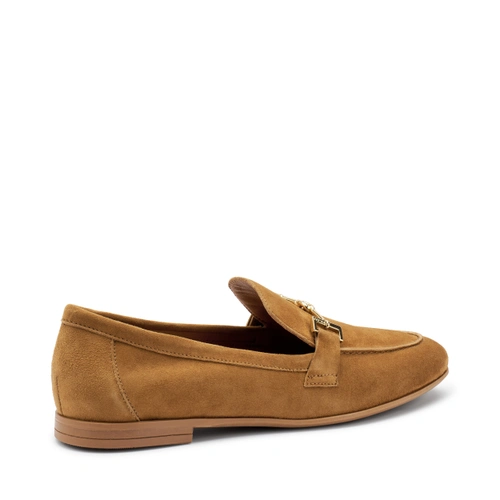 FRAU MOCASSINO PELLE SCAMOSCIATA CUOIO - immagine 4