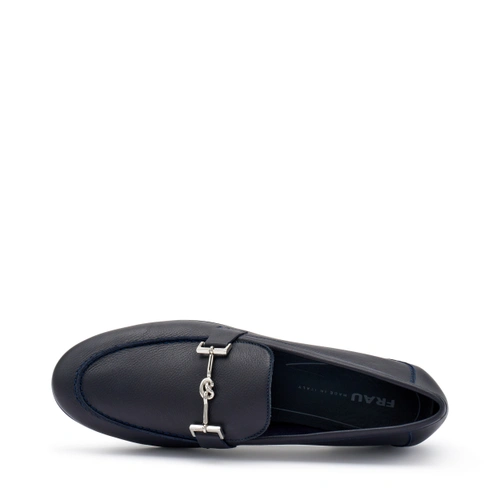 FRAU MOCASSINO PELLE BLU - immagine 3