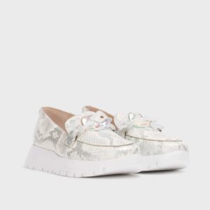 WONDERS MOCASSINO DONNA PELLE BIANCA