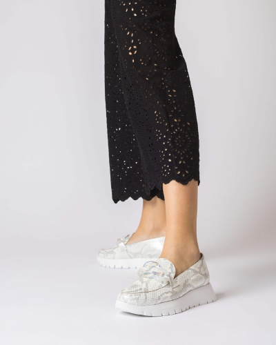 WONDERS MOCASSINO DONNA PELLE BIANCA - immagine 3