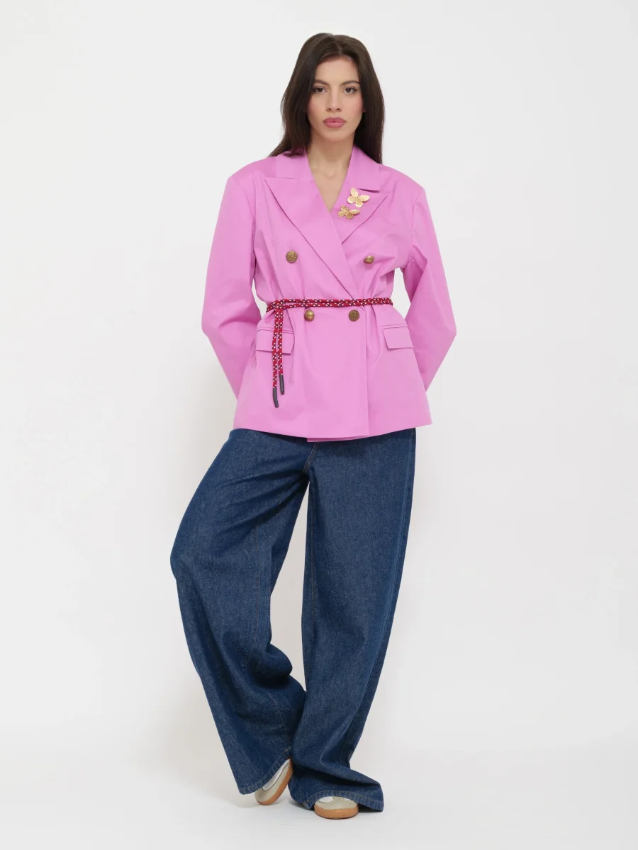 Blazer dettaglio spilla rosa Dixie - immagine 3