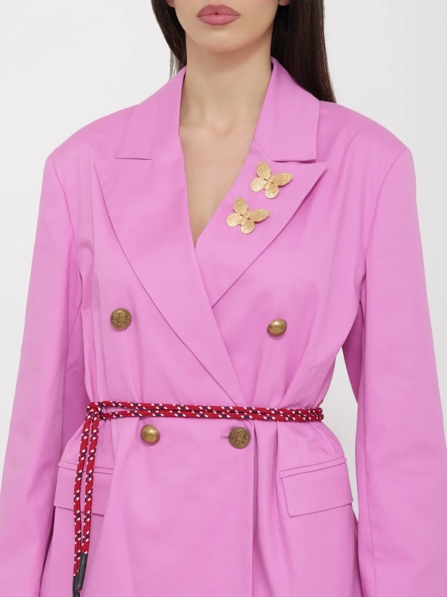 Blazer dettaglio spilla rosa Dixie - immagine 7