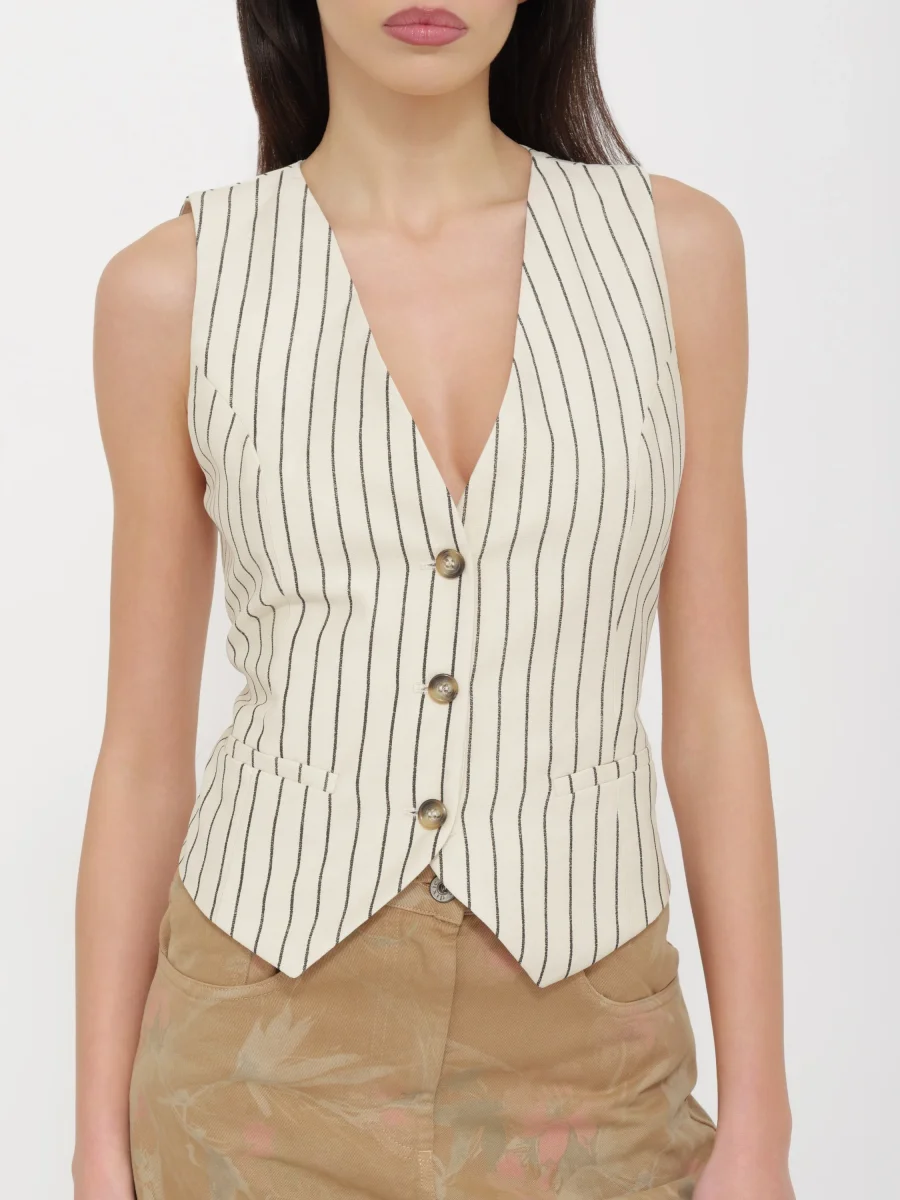 Gilet a righe dixie - immagine 5