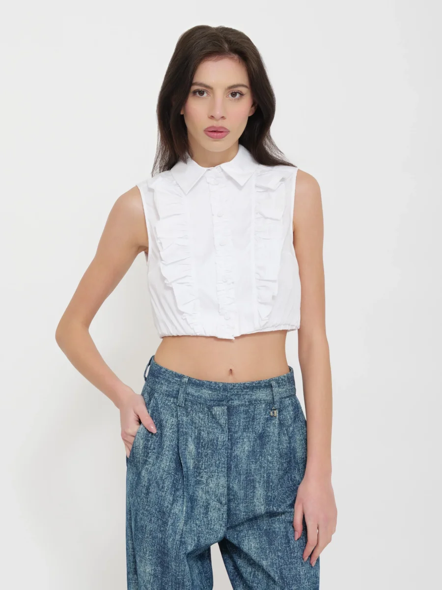 Blusa crop dixie - immagine 3