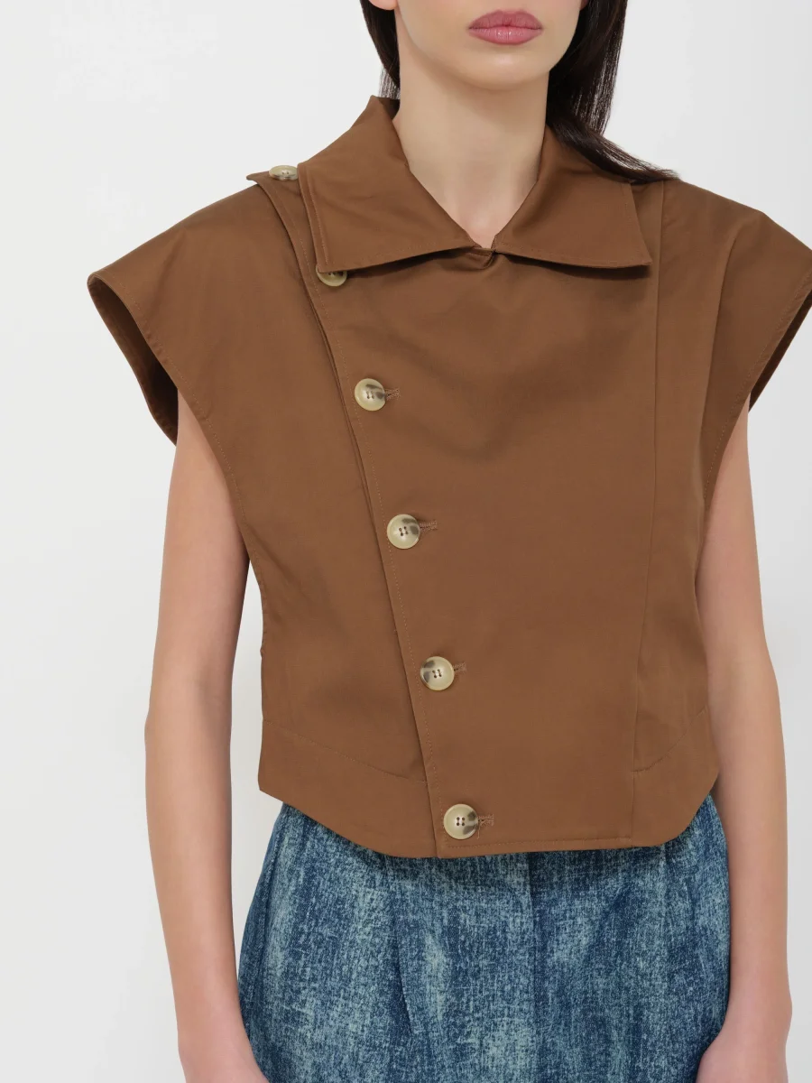 Gilet strutturato caffè dixie - immagine 5