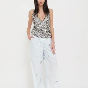 Top schiena scollata paillettes Dixie