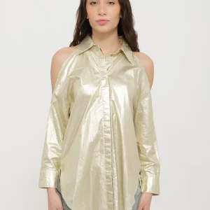 Camicia pinko spalle scoperte d’oro