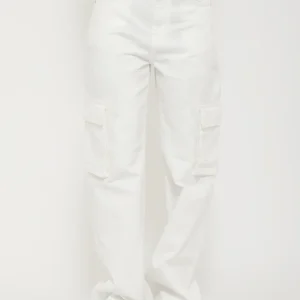 Pantalone cargo bianco pinko