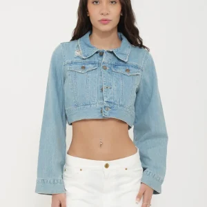 Giacca in denim corta motel
