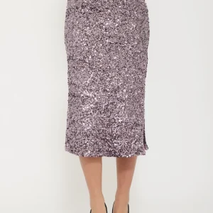 Gonna grigia paillettes motel