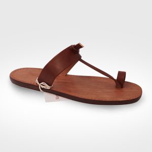 Sandalo da uomo in cuoio Agliana realizzato per sandro