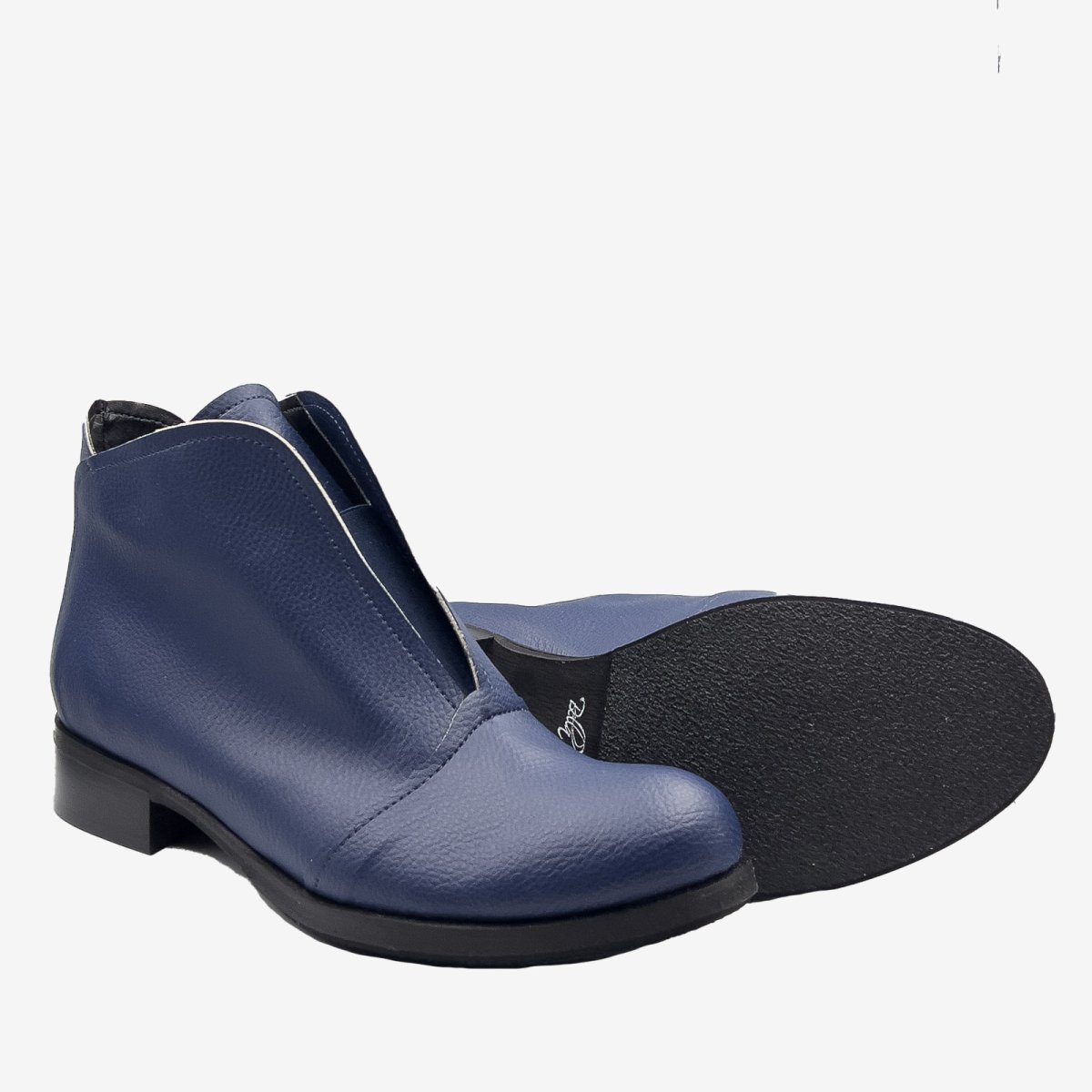 ALICE – Stivaletto Vegan in Pelle di Arancia Blu - immagine 7