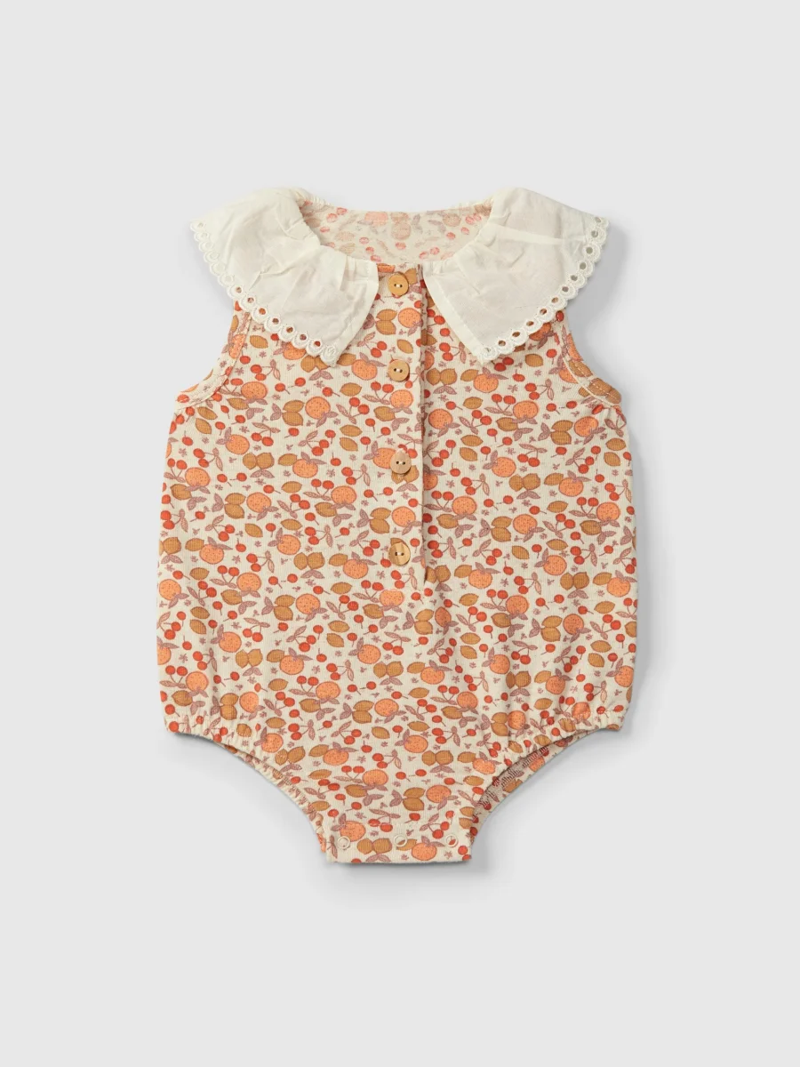 Pagliaccetto con dettaglio ricamato