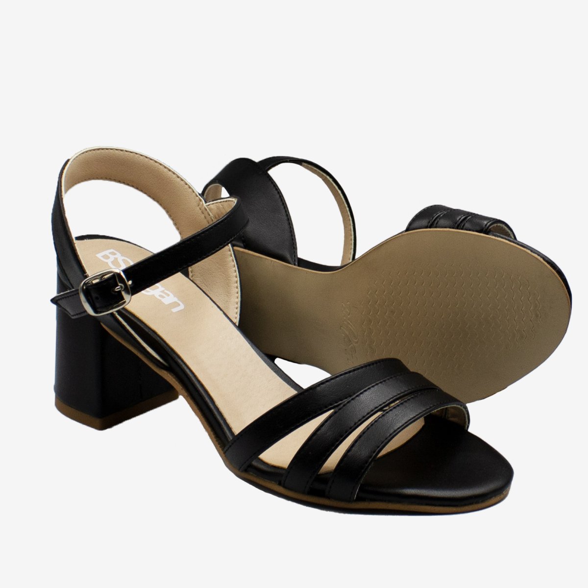 BETH sandalo con tacco – APPLESKIN – Nero – veganshoes - immagine 3