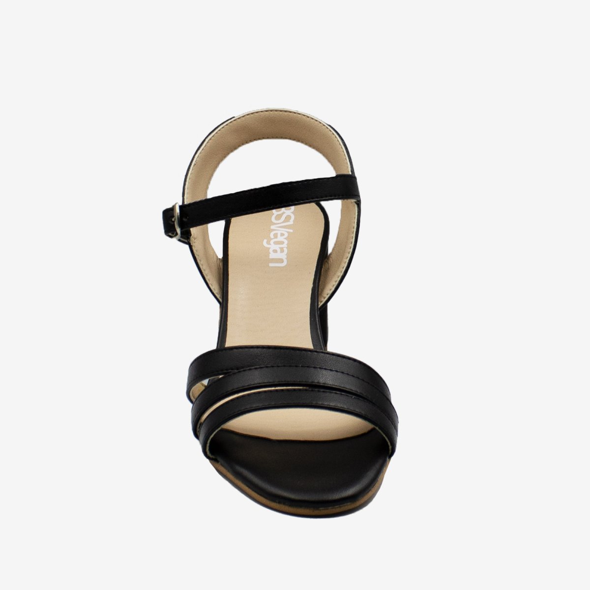 BETH sandalo con tacco – APPLESKIN – Nero – veganshoes - immagine 2