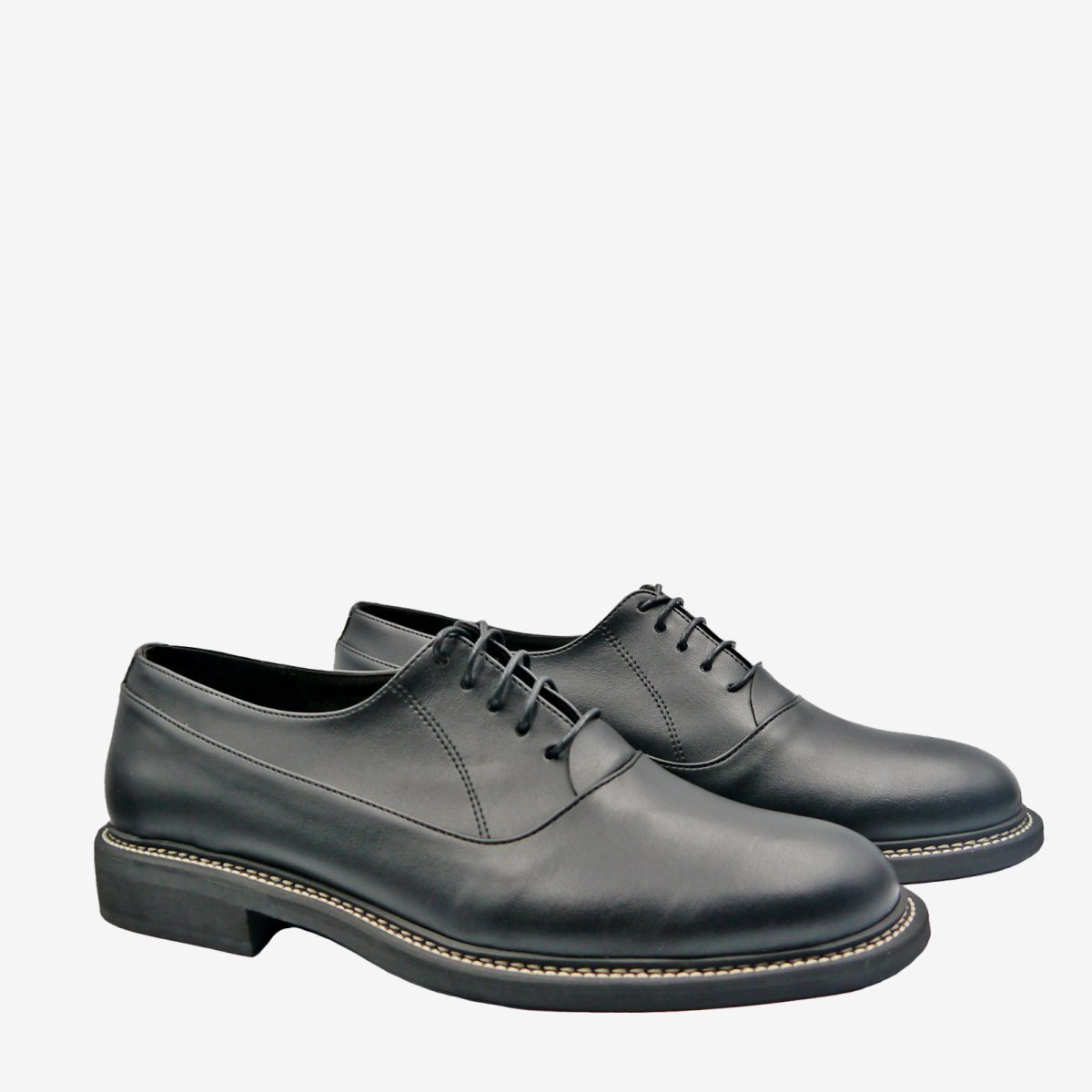 BOSS francesina Oxford – Pelle Mela Nera – veganshoes - immagine 7