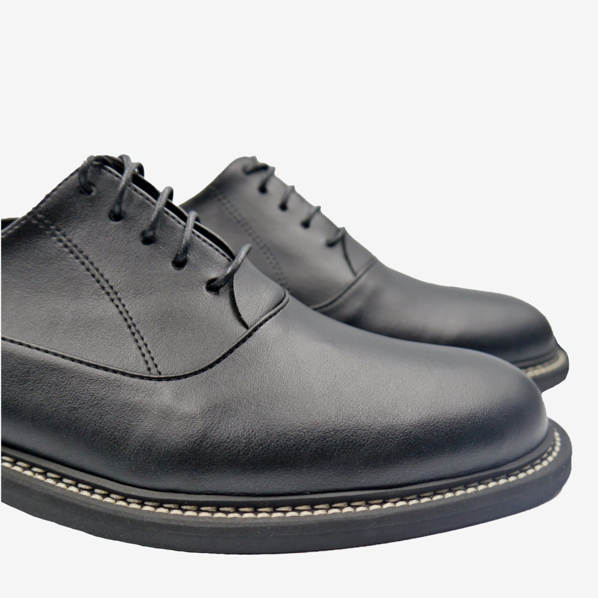BOSS francesina Oxford – Pelle Mela Nera – veganshoes - immagine 8