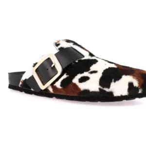 GRUNLAND CIABATTA  CHIUSA ANIMALIER CON FIBBIA