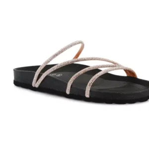 GRUNLAND CIABATTA SARA GLITTER CHAMPAGNE