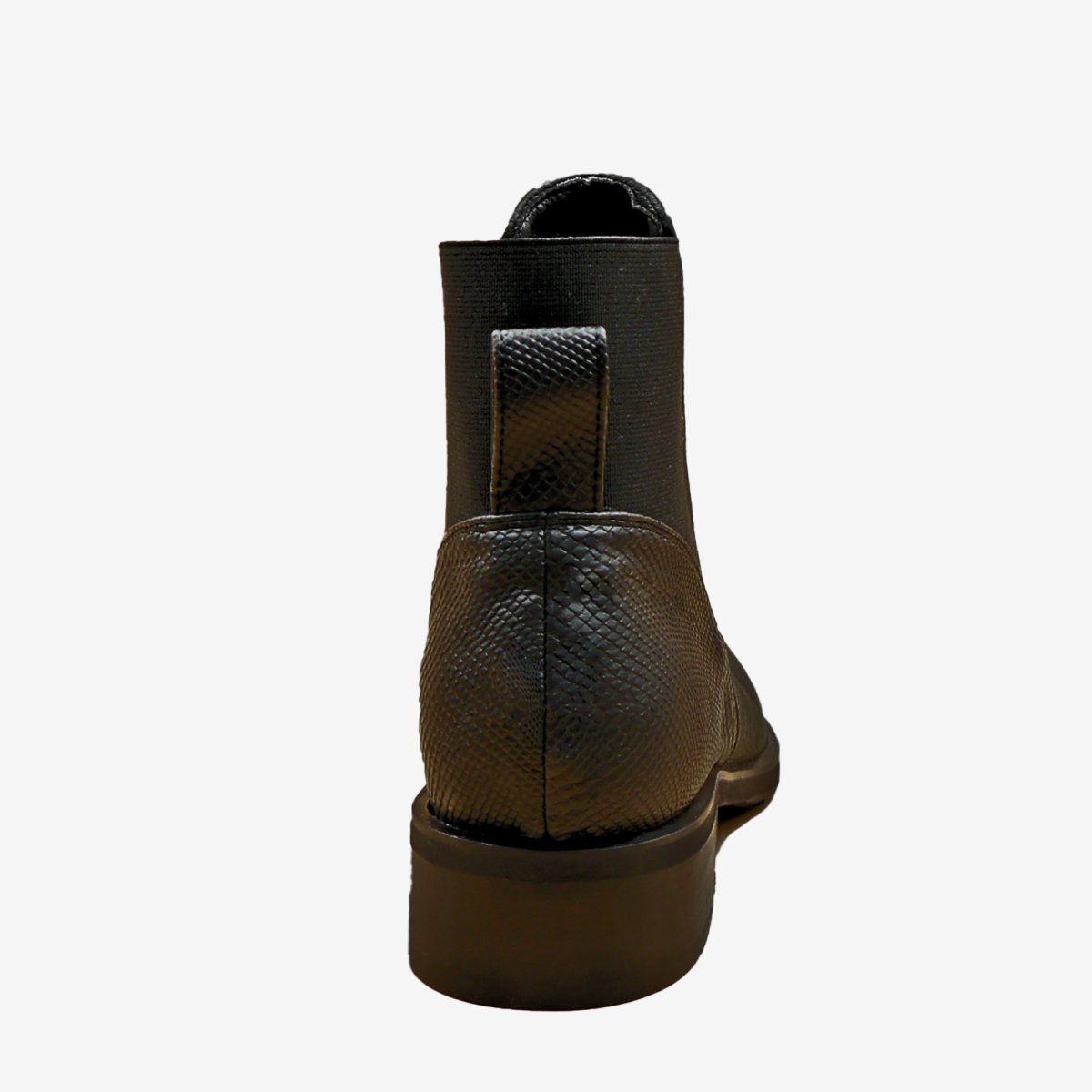 CLARA stivaletto chelsea pelle mela nera impermeabile – veganshoes - immagine 6