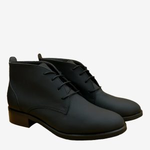 CLARK derby – microfibra nero impermeabile – veganshoes