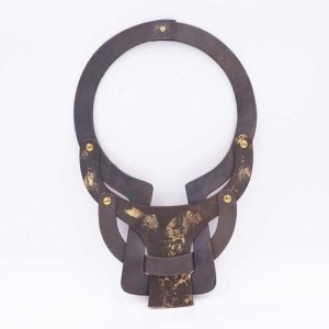 Collana in pelle Mod. Prima Dorè