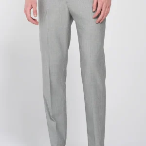 PANTALONI DA ABITO MISTO SETA