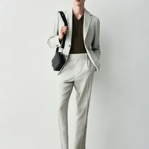 GIACCA DA ABITO IN MISTO LANA CHEVRON