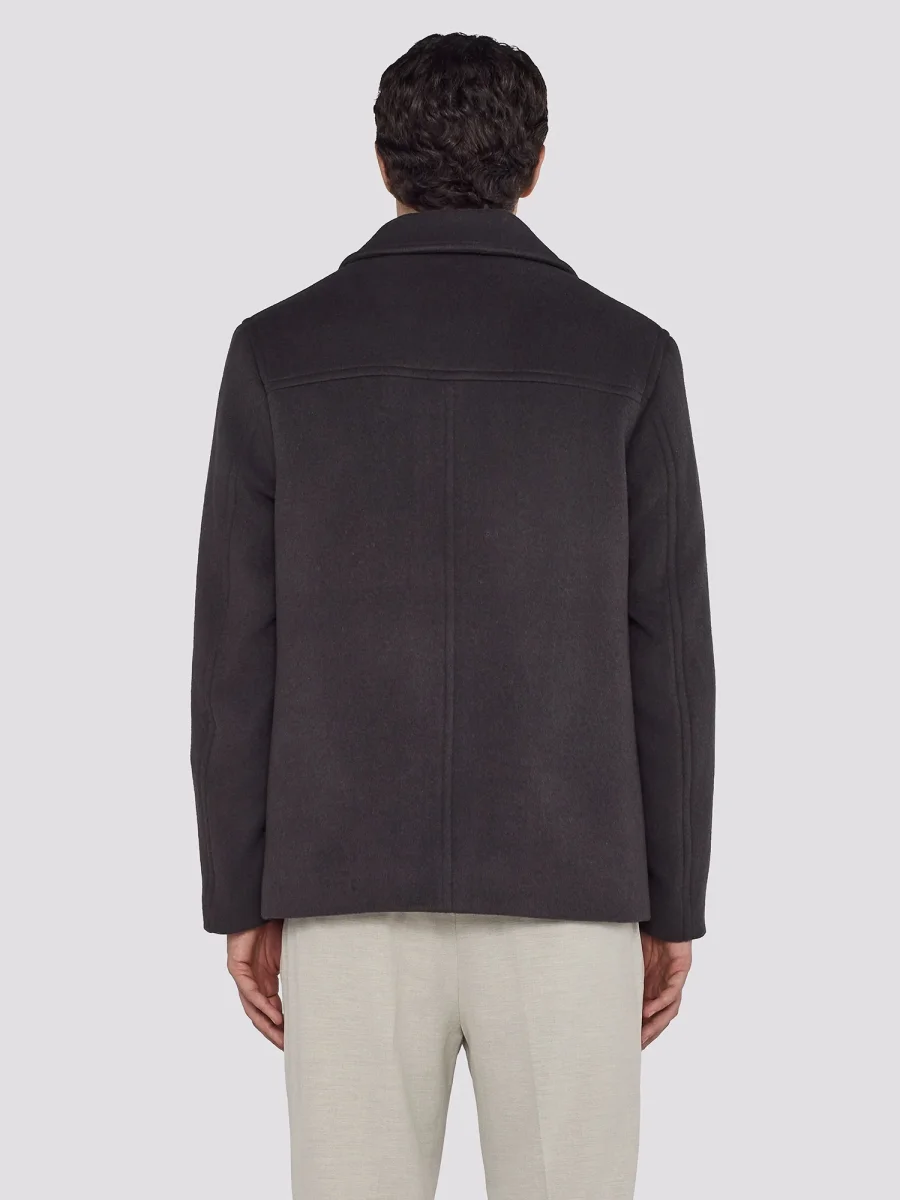 CAPPOTTO CORTO CON TASCHE A TOPPA - immagine 5