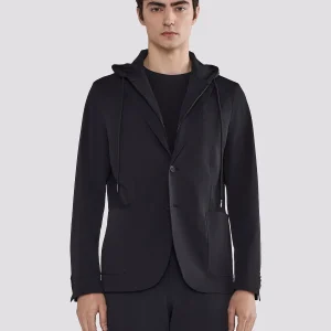 BLAZER CON PETTORINA E CAPPUCCIO IN NYLON