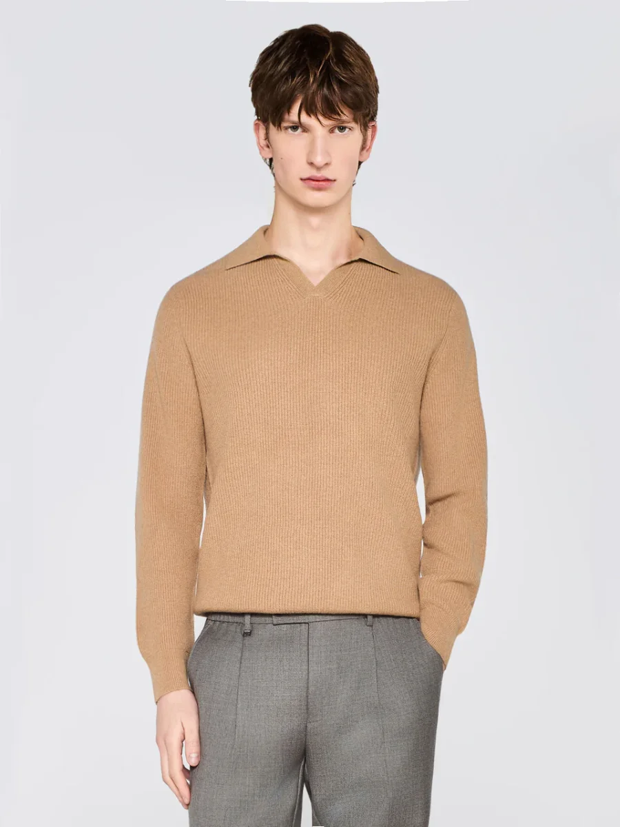 TEXTURED KNIT POLO - immagine 3