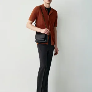 MESH KNIT CARDIGAN A MANICHE CORTE