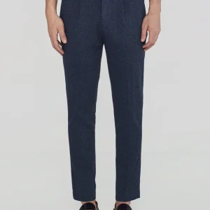 PANTALONE CHEVRON IN FLANELLA JERSEY