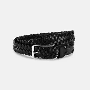 CINTURA IN PELLE INTRECCIATA