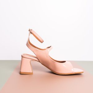 Sandali cipria in vernice – Diletta